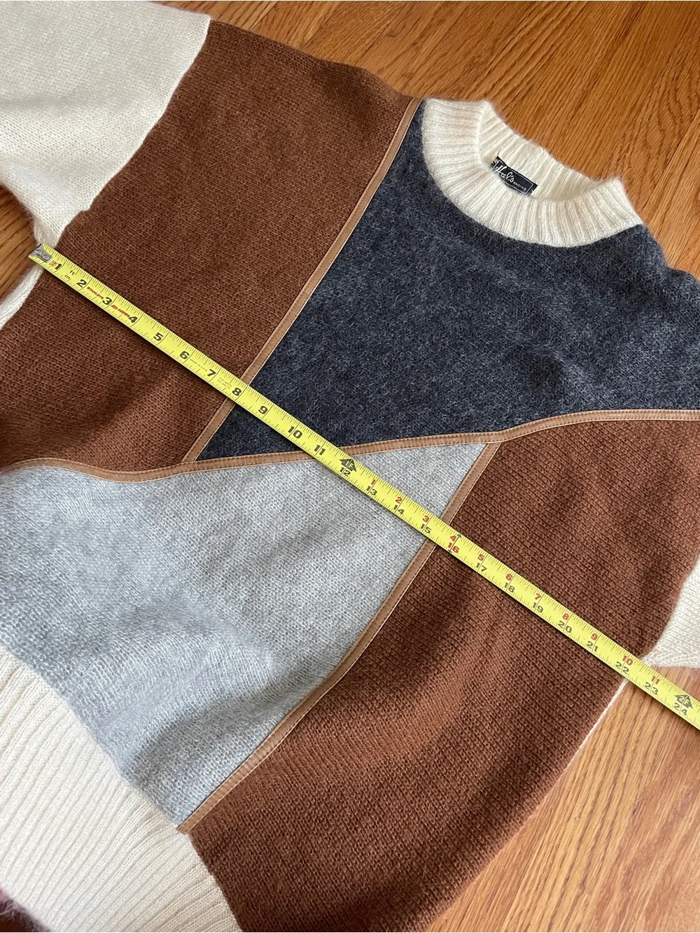Vintage Hal’s Colorblock mohair wool Crewneck Sweater